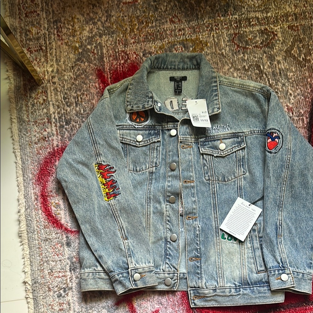 Denim Ron bass Jacket with Patches
